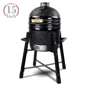 15" Kamado Charcoal BBQ Grill and Smoker