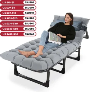 Camping Cot with Mattress