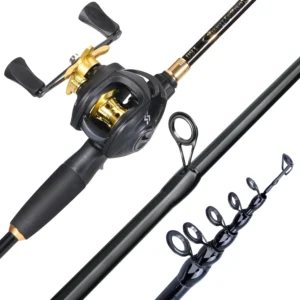 Telescopic Fishing Rod and 7.2:1 High Speed Fishing Reel